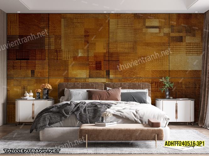 Tranh dán tường Vân Gỗ- ADHTT240516-3P1 - Tranh tường chất lượng cao